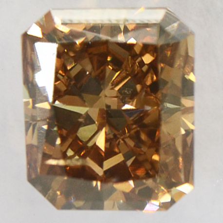 Radiant Cut Diamond Natural Fancy Brown Color 1.04 Carat SI2 IGI Certified