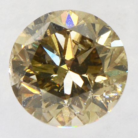 Round Diamond Natural Fancy Brown 0.63 Carat I1 IGI Certificate