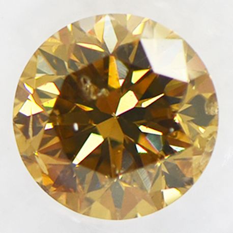 Round Shape Diamond Fancy Brown Loose 1.51 Carat SI2 IGI Certificate