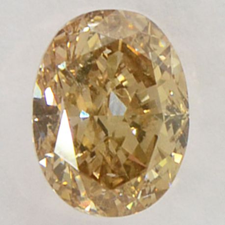 Oval Cut Diamond Natural Fancy Brown 1.04 Carat SI1 IGI Certificate