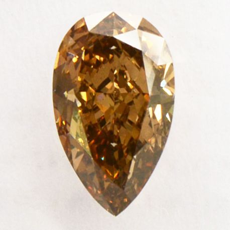Brown Color Pear Shape Diamond 1.04 Carat VS2 IGI Certificate