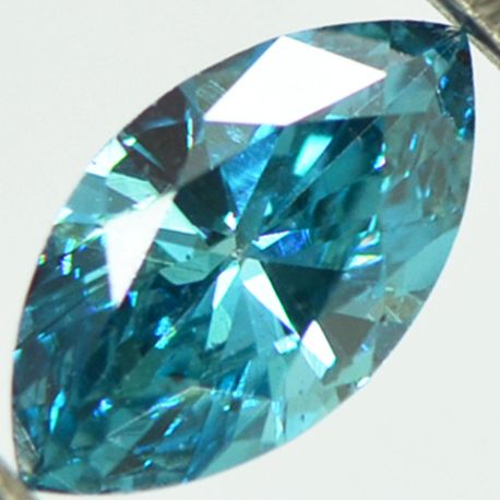 Marquise Diamond Blue Color 0.61 Carat VS2