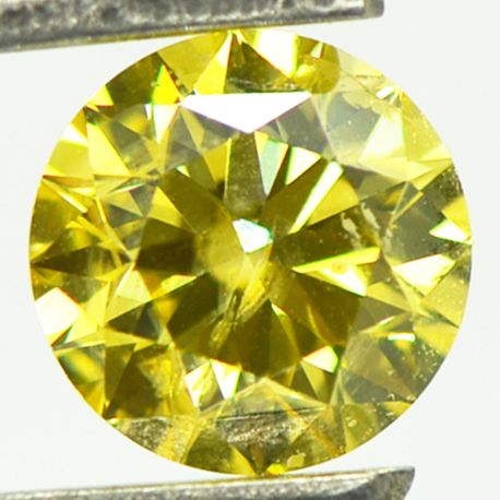 Round Cut Diamond Yellow Color SI1 1.06 Carat