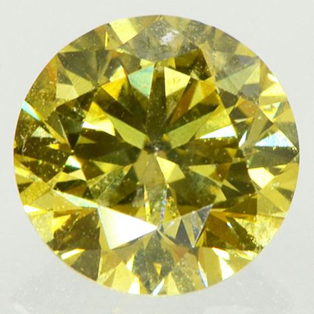 Round Diamond Fancy Yellow Color 1.02 Carat VS2