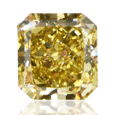 Radiant Cut Diamond Fancy Brownish Yellow 1.08 Carat VS1 GIA Certificate