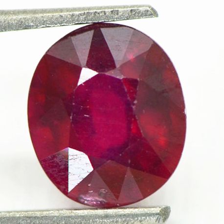 Ruby Gemstone Loose Red Color Cushion 2.08 Carat 7.11X8.09 MM