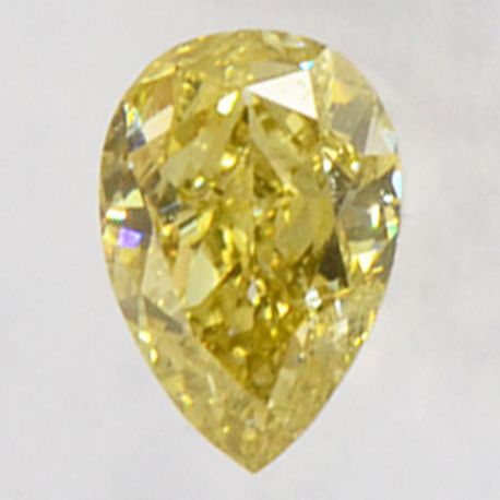 Pear Shape Diamond Fancy Brown Yellow 0.32 Carat SI2 IGI Certificate