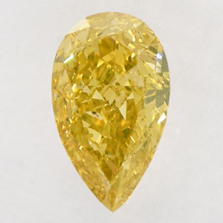 Pear Shape Diamond Fancy Brown Yellow 0.48 Carat I1 IGI Certificate