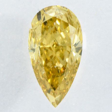 Pear Shape Diamond Fancy Yellowish Brown 0.52 Carat SI1 IGI Certificate