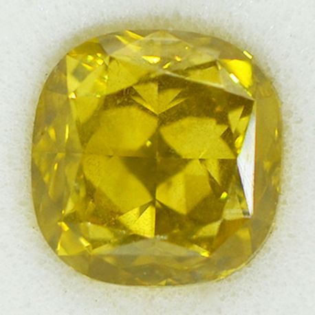 Fancy Yellow Cushion Cut Diamond VS2 2.70 Carat