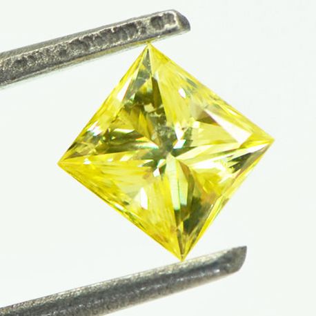 Fancy Yellow Princess Diamond 0.75 Carat SI1