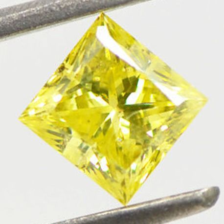 Loose Yellow Princess Diamond 0.82 Carat SI2