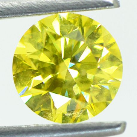 Loose Yellow Round Diamond 1.09 Carat SI1
