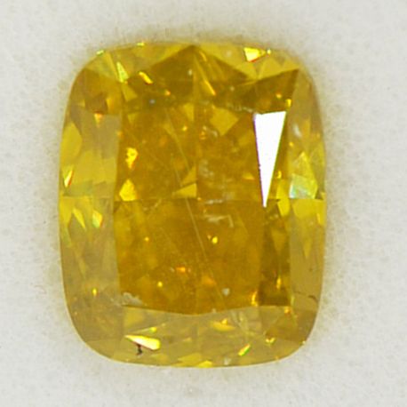Fancy Yellow Cushion Cut Diamond 2.02 Carat SI2