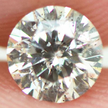 Loose Round Shaped Diamond 0.45 Carat H/SI2 Natural Enhanced Polished 4.94MM