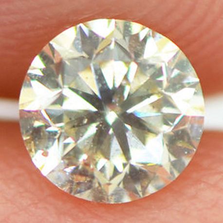 Round Shaped Diamond 0.45 Carat H/SI1 Natural Enhanced Real Loose Certify 4.82X4.75 MM  For Solitaire Ring