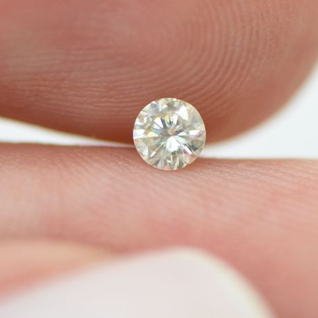 Loose Round Shaped Diamond Natural Enhanced Real 0.15 Carat K/SI2 For Engagement