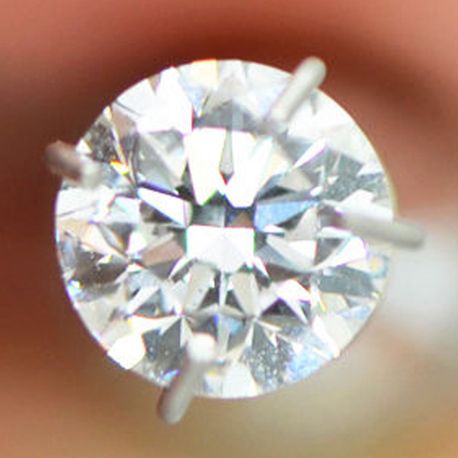 Round Cut Diamond Natural 0.70 Carat D VVS2