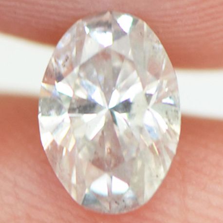 Oval Cut Diamond Natural Loose 0.63 Carat F/SI2