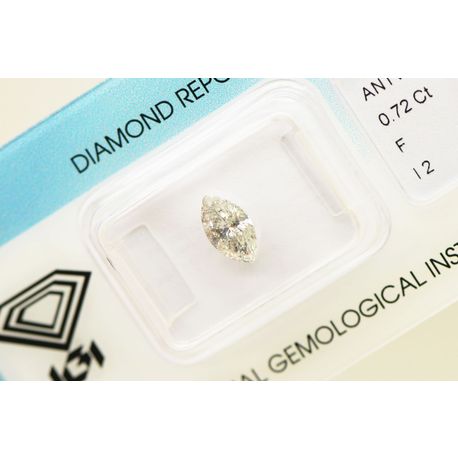 Marquise Cut Diamond 0.72 Carat F/I2 IGI Certified