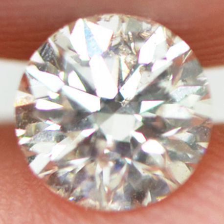 Round Real Diamond 0.53 Carat G SI1