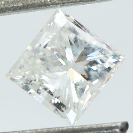 Loose Princess Shaped Real Diamond 0.96 Carat F/SI1 5.37X5.14 MM