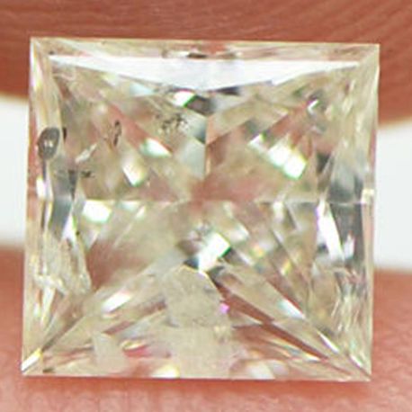 Loose Princess Shape Diamond 1.04 Carat H/I1 Certified Natural Enhanced For Ring