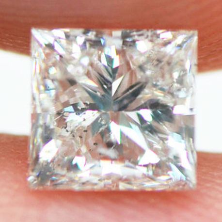 Princess Cut Diamond Natural Certified 1.02 Carat D/SI1 