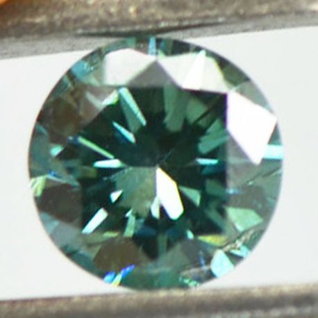 Fancy Green Round Shaped Natural Diamond 0.45 VS1 Certified 4.85X4.75 MM