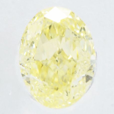Oval Diamond Natural Fancy Yellow 0.36 Carat SI2 IGI Certificate