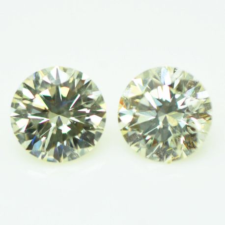 Loose Round Diamond Pair 0.70 TCW I/VS2 4.50 MM