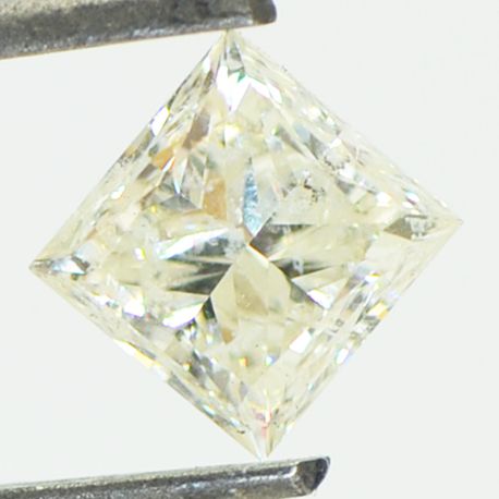 Princess Shaped Diamond H Color SI1 Enhanced Natural Certified 5.33MM 1.05 Carat