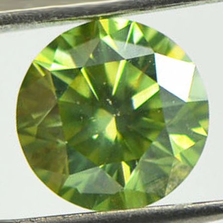 Fancy Green Round Cut Diamond 1.51 Carat VS2