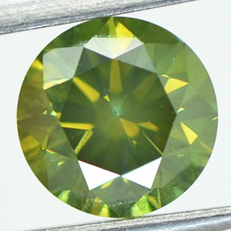 Loose Round Diamond Fancy Green 1.70 Carat VS2