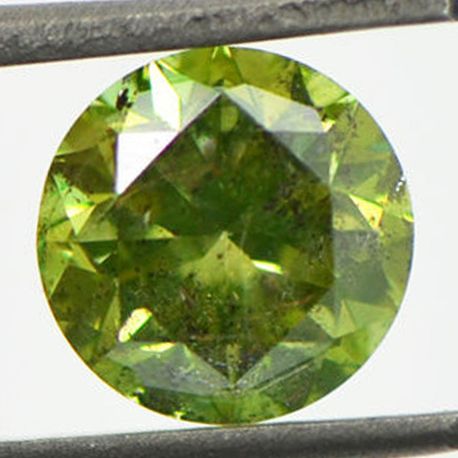Round Green Diamond 2.01 Carat SI2 7.74X7.68 MM