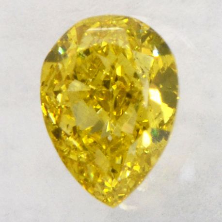 Pear Shape Diamond Yellow Color 0.54 Carat SI1 IGI Certificate