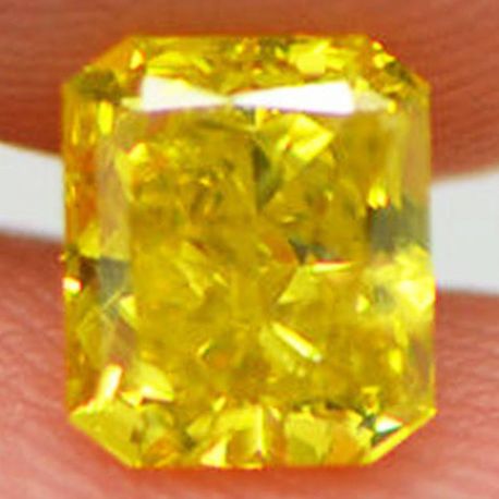 Loose Yellow Radiant Diamond 0.76 Carat SI1