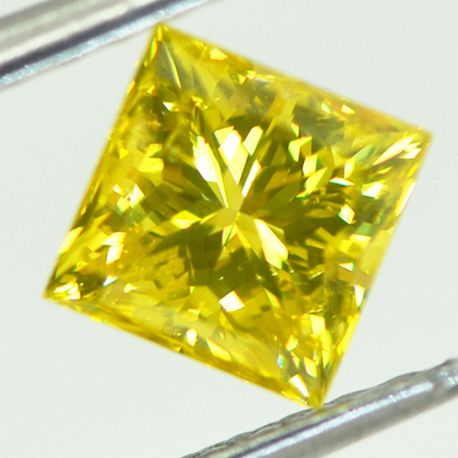 Fancy Yellow Princess Cut Diamond 1.20 Carat VS2