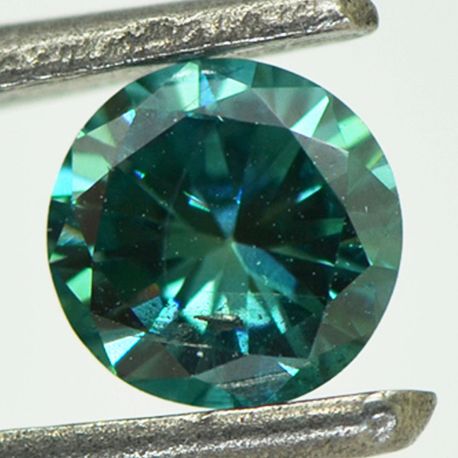 Green Diamond Loose Round Shape 0.44 Carat VS2