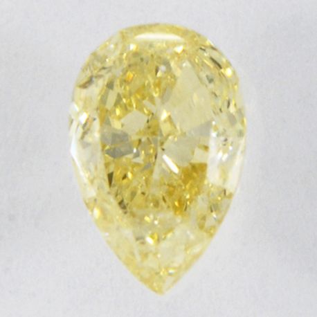 Fancy Yellow Pear Shape Diamond Natural Loose 0.50 Carat I1 IGI Certificate