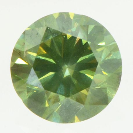Round Cut Diamond Fancy Olive Green 2.00 Carat VS2
