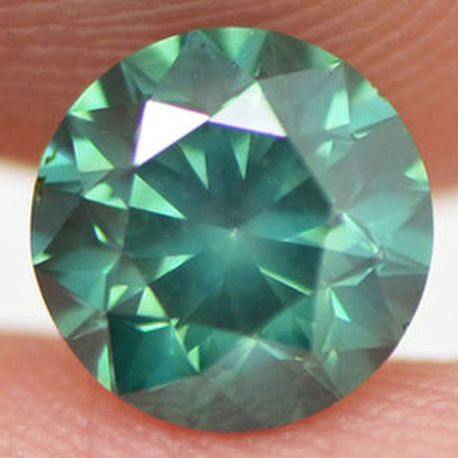 Loose Round Fancy Green Diamond 1.41 ct 