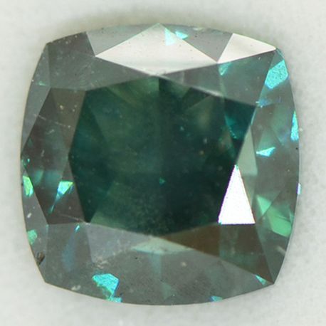 Cushion Cut Diamond Fancy Green SI1 2.22 Carat