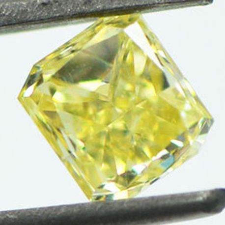 Loose Yellow Radiant Diamond 0.87 Carat VS1