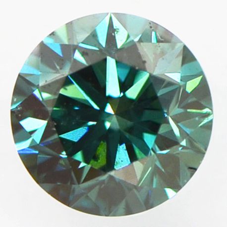 Round Cut Diamond Green Color SI1 IGI Certificate 1.03 Carat