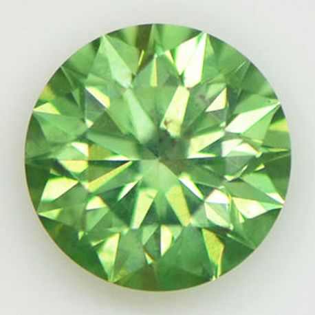 Fancy Green Round Diamond Loose 1.03 Carat SI2