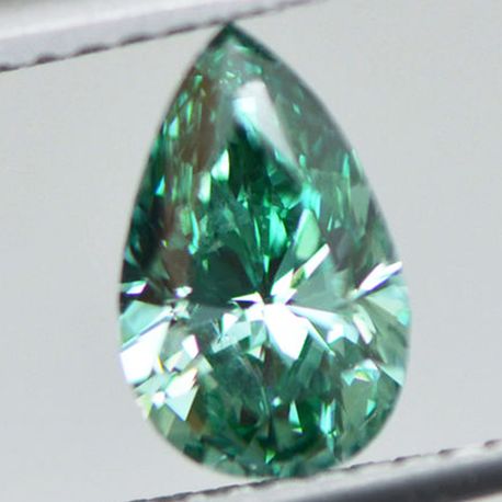 Pear Shape Diamond Fancy Turquoise Color VS1 1.00 Carat 