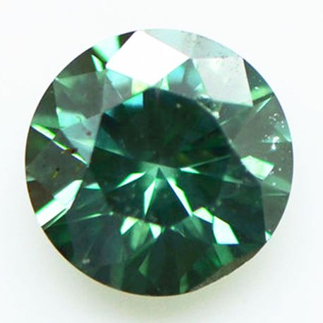 Round Shape Diamond Certified 0.81 Carat Fancy Green Color VS2