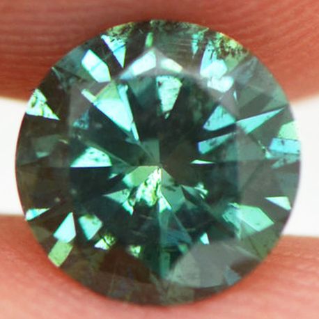 Green Round Diamond 1.20 Carat SI2
