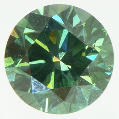 Round Diamond Fancy Green 0.91 Carat VS2